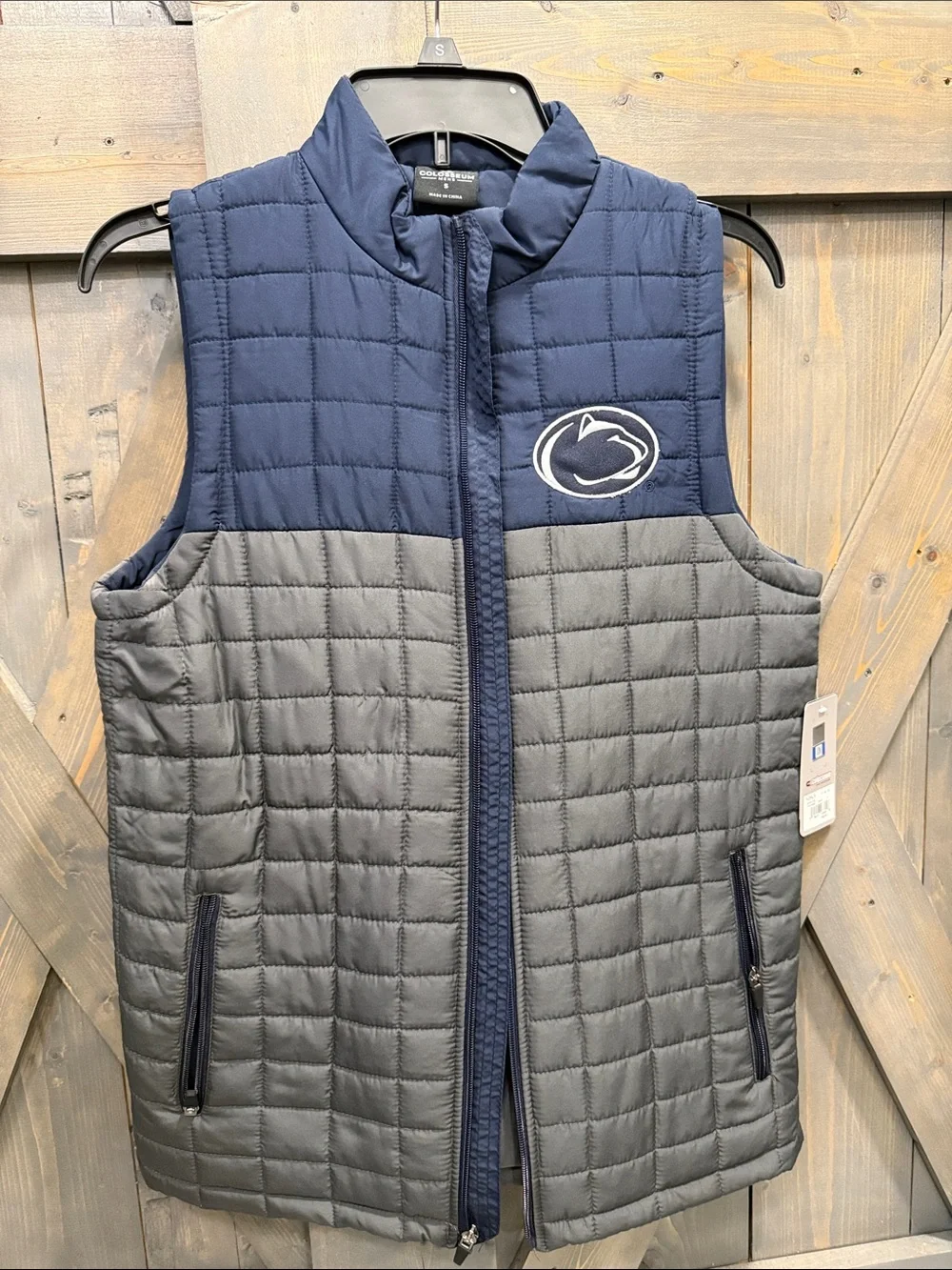 Colosseum Gray Quilted Vest